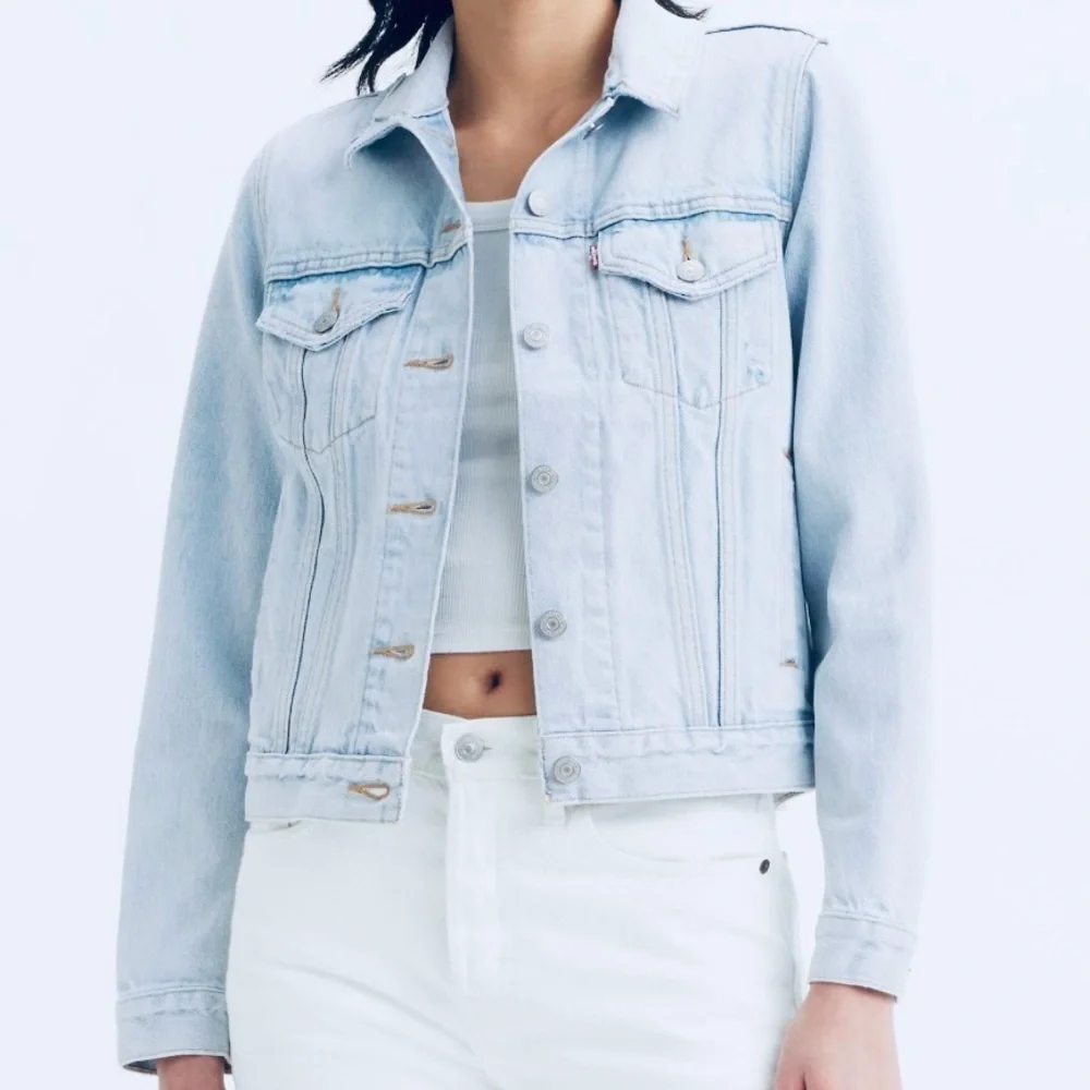 MICHAEL KORS Women's Sky Blue Denim Tucker Jacket-Light Wash